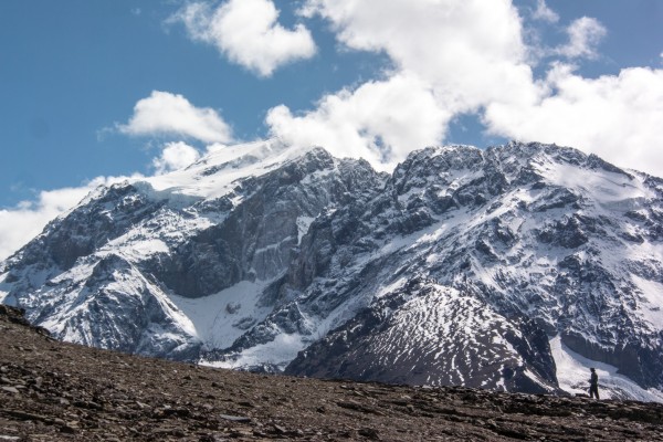 Desde el mirador del glaciar Juncal Sur