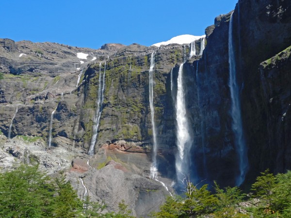 Cascadas del ventisquero Castaño Overa