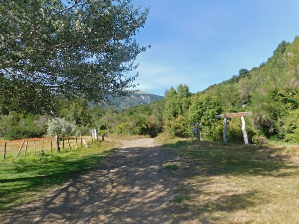 Inicio de la ruta en Tambo Báez