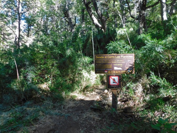 Desvío hacia cerro Las Planicies