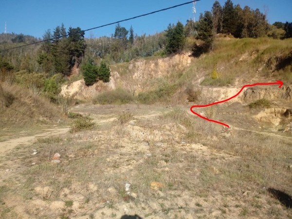 Sitio eriazo al final de Sta. Sofía y comienzo del sendero