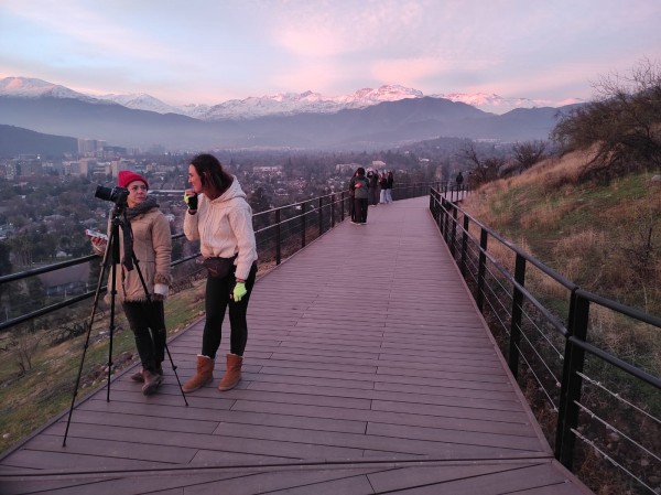 Pasarela al atardecer