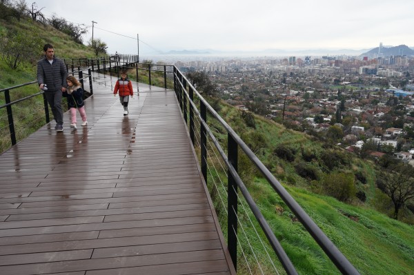 Pasarela: vista hacia el surponiente