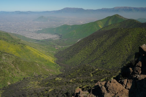 Desde el portezuelo El Peñón - Manquehue