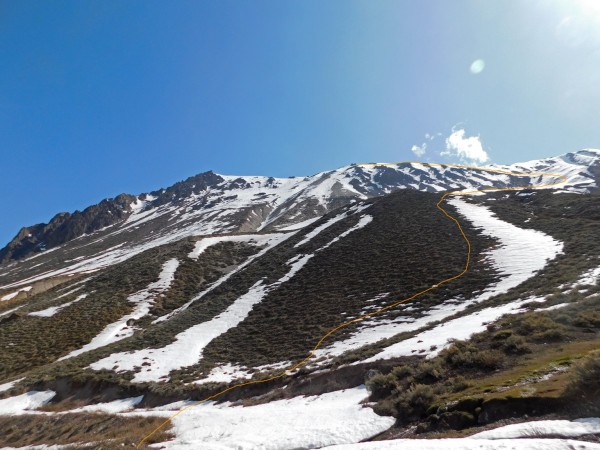 Ruta desde el campamento Ruta desde el campamento