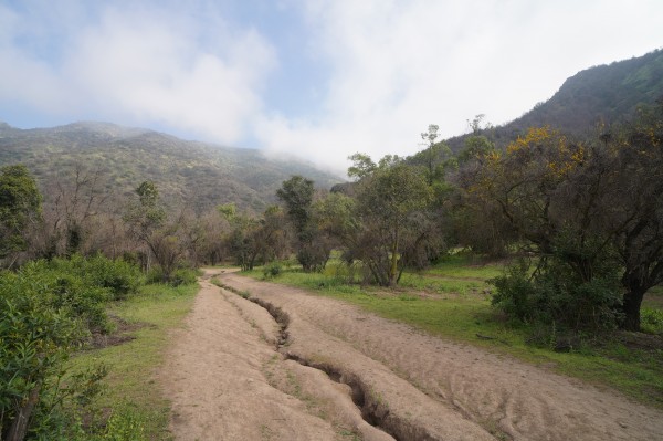 Entrando a la quebrada