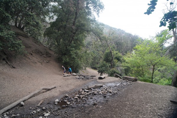 Llegando a la gruta