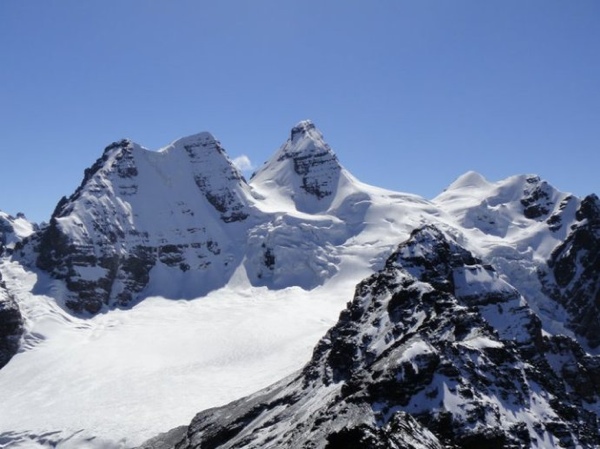 Condoriri desde la cumbre del Austria