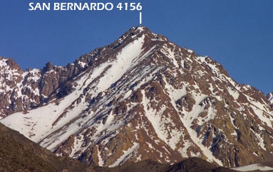 San Bernardo desde el camino a Vallecitos