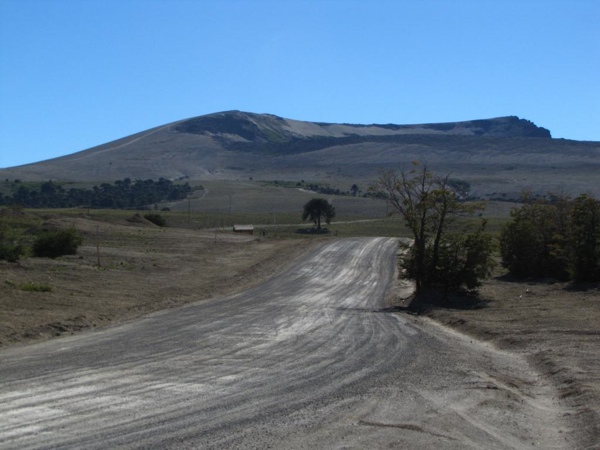 Camino a la laguna desde el centro de ski