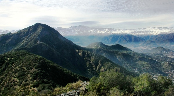 Manquehue desde la cumbre del Cerro Carbón