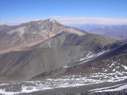 Vista desde el Norte al Sur de la cumbre El Libertador