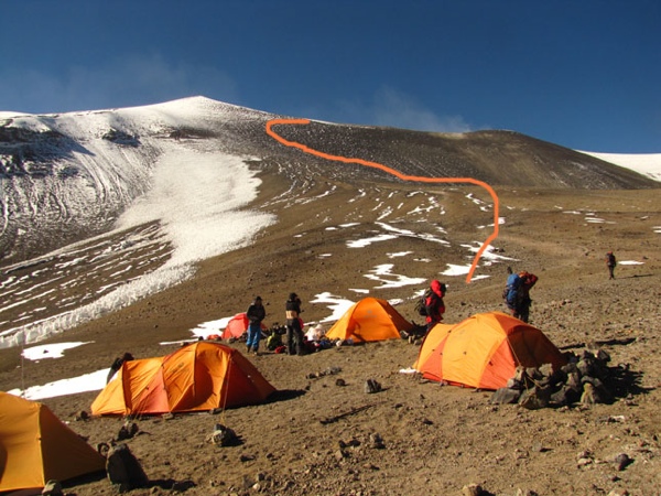 Campamento de los Glaciólogos