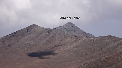 Alto del Cobre desde el norte Alto del Cobre desde el norte