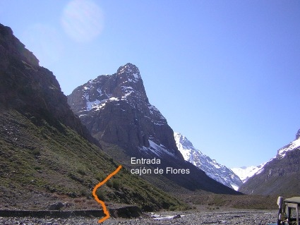 Entrada al Cajón de Flores.