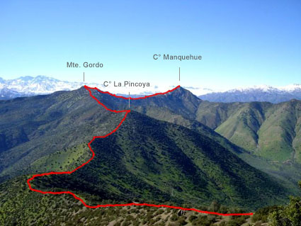 Cordón del Manquehue Cordón del Manquehue