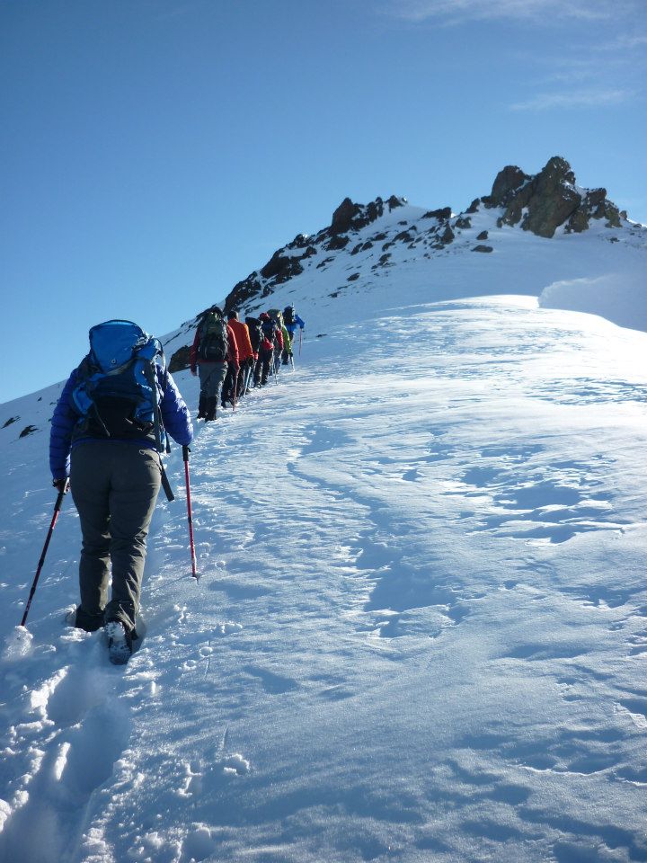 Pendiente hacia la cumbre