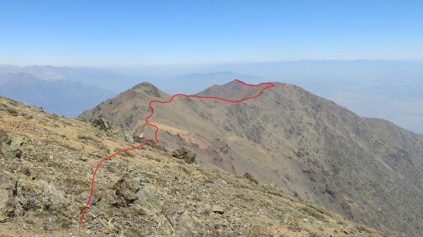 Filo entre el Punta de Damas y el Minillas