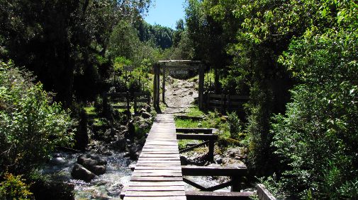 Comienzo del sendero a la Junta