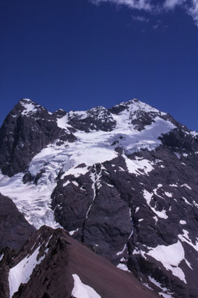 Panorámica de la ruta normal de Morado